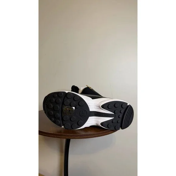 Michael Kors Women’s Sami Trainer Wedge Sneakers Black Multi 7 New With Box $129 - Picture 7 of 9